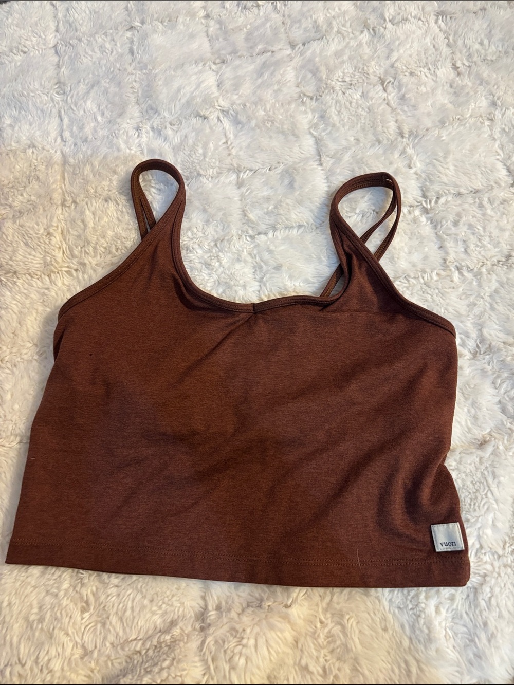 Vuori Brown Tank Crop Top - Women - Picture 3 of 3